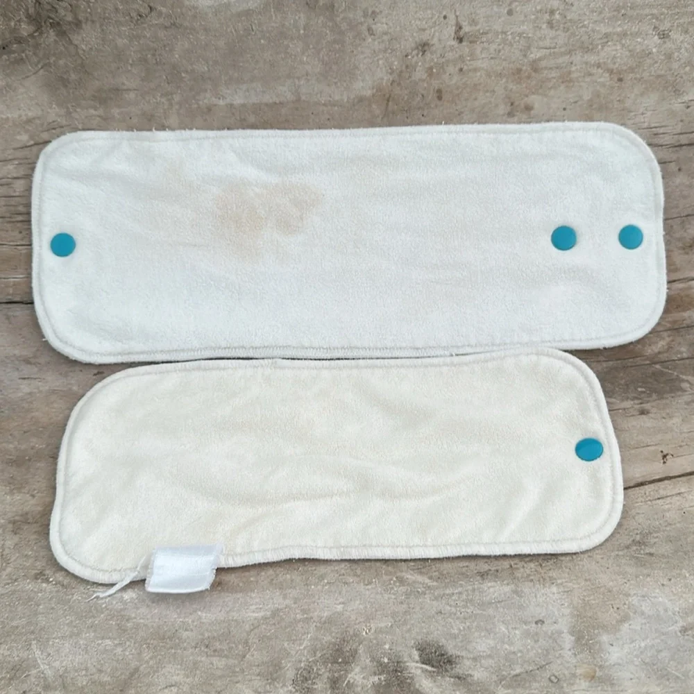 B Grade. Lalabye baby cloth diaper Pair of inserts, Large and booster small